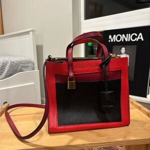 Marc Jacobs Red and Black Satchel